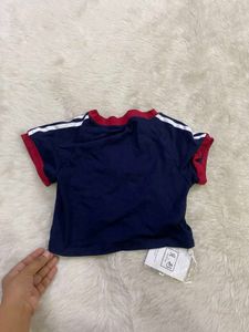 Sporty Athletic Cropped Jersey