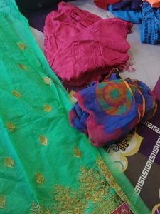 Teal &amp; Pink Unstitched Suit