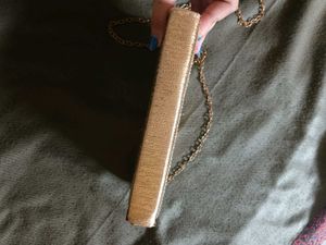 Sparkling Rose Gold Clutch Bag