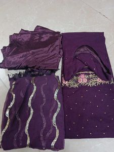 Elegant Purple Ethnic Skirt/Plazzo