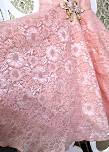 Beautiful Elegant Peach 🍑 Colour Fairy Gown For 👧 Stylish Girls