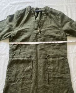 Olive Green Casual Dress