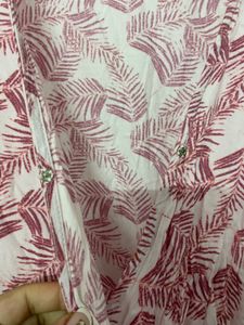 Chic Wrap Dress with Leaf Print