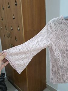 Chic Lace Bell Sleeve Top