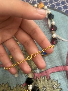 Beaded Necklace and Earring Set