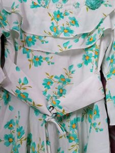 Floral Girls ruffle top with bottom