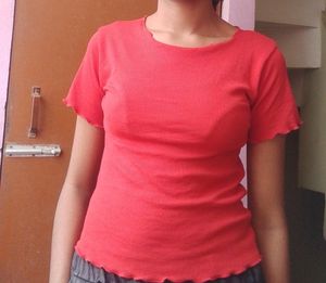 Ribbed Red Tops