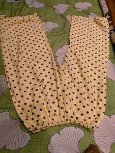 Yellow Polka Dot Palazzo Pants