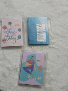 Set of 3 Cute Notebooks