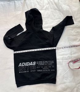 Adidas Black Zip-Up Hoodie Jacket