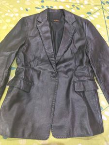Classic Leather Blazer