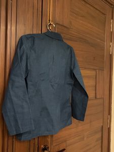 Chic Teal Blue Blazer