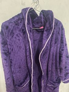 Cozy Purple Plush Robe
