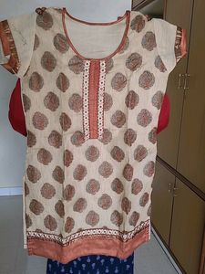 Chanderi Silk Work Kurta
