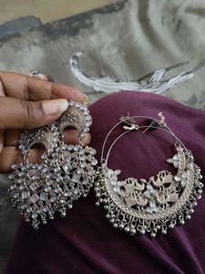 Designer Peacock Jhumka Earrings combo
