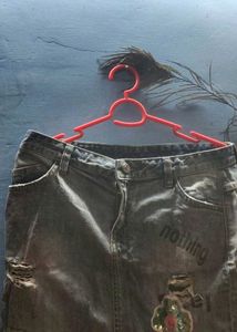 Distressed Denim Shorts