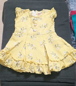 Cute Yellow Floral Dress