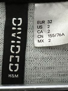 H&amp;M Black Textured Dress (size -32 )