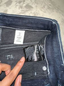 Dark Wash High-Waisted Skinny Jeans