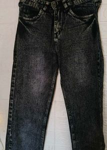 Stylish Acid Wash Denim Jeans
