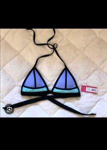 Stylish Colorblock Bikini Top