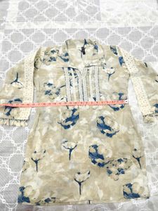 Stylish branded Printed Kurta with Tassels