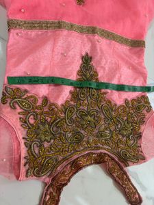 Beautiful Pink Embroidered Ethnic Gown