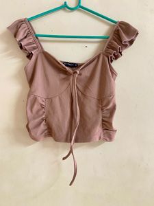 Cute Ruffled Crop Top