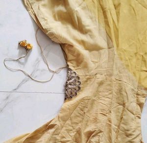 Elegant Yellow Anarkali Gown