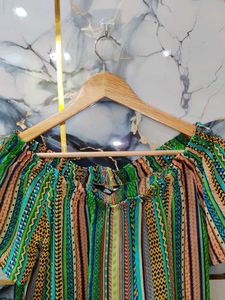 BRAND NEW Striped Off-Shoulder Top upto XXL