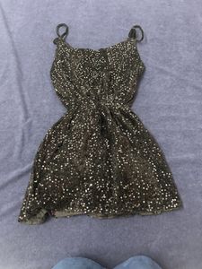 Sparkly Black Mini Dress