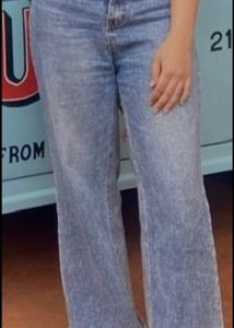 Wide Leg Denim Jeans