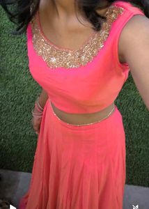 Vibrant Pink Lehenga Choli Set