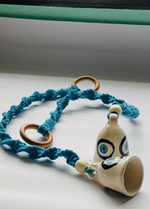 Evil Eye macrame  Hanging Bells