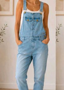 Light Wash Denim Overalls