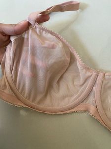 Sheer Pink Balconette Bra