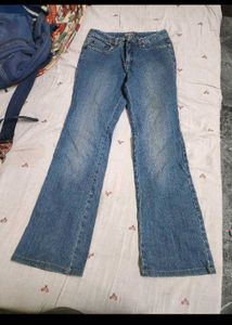 Women's Blue Flared Jeans