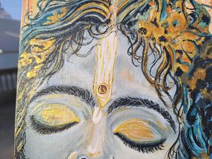kanha ji painting 🪈✨️