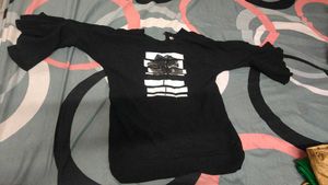 Black Graphic Top