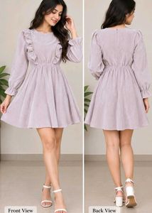 Chic Ruffled Sleeve Mini Dress