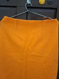 Orange Pencil Skirt