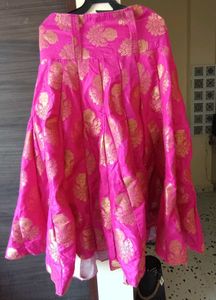Pink & Gold Ethnic Skirt