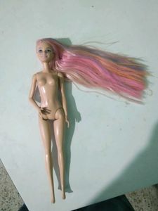 Barbie Doll with Long Pink Hair