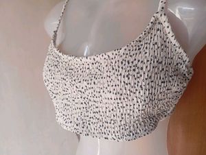 Chic Dalmatian Print Crop Top