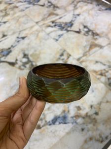 Textured Geometric Bangle Bracelet