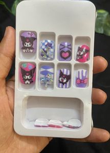 Kuromi Nail Extensions