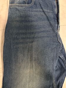 Wide Leg Vintage Wash Denim Jeans