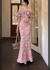 Elegant Off-Shoulder Floral Dress