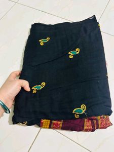Black Saree For Makar Sankranti