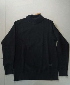 Men's Black Turtleneck Sweater